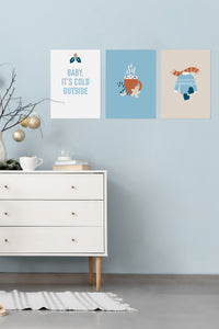 Adventposter-Set "Baby, it’s cold outside" - monQu