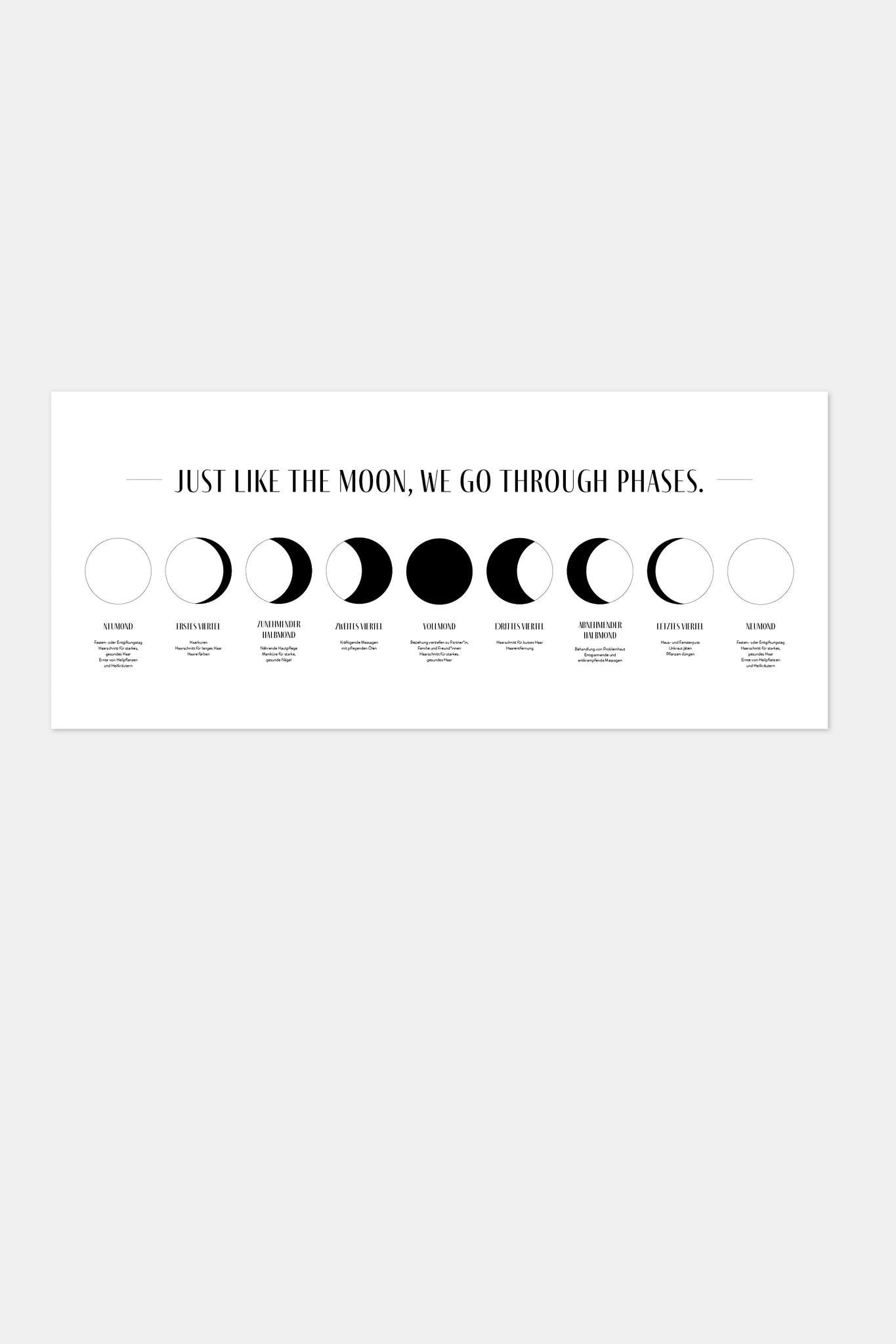 Poster "Mondphasen" - monQu
