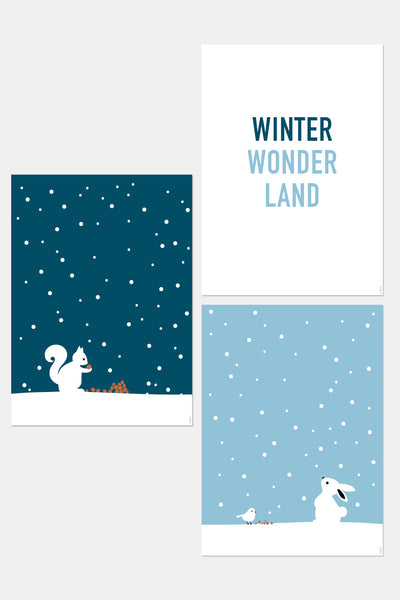 Adventposter-Set "Winter Wonder Land" - monQu