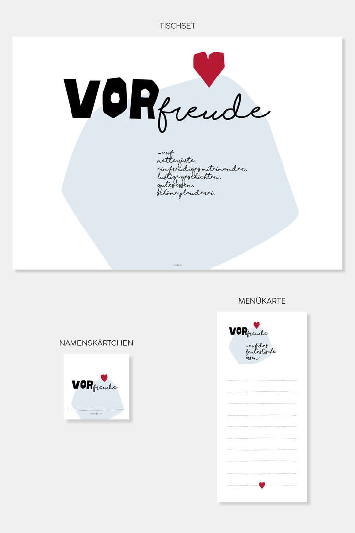 Tischset "Vorfreude" - monQu